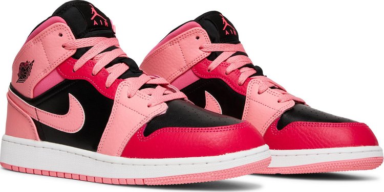 Nike Air Jordan 1 Mid GS 'Coral Chalk'