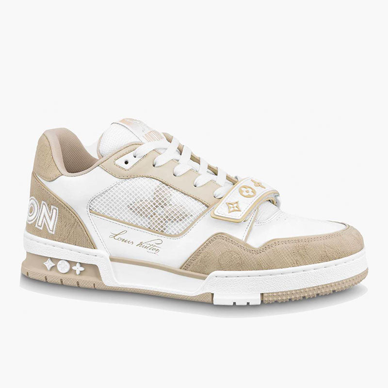 Louis Vuitton Trainer Beige White